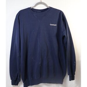Carhartt Crewneck Pull Over 42" Chest Grunge‎ Distressed Lightweight Work Wear